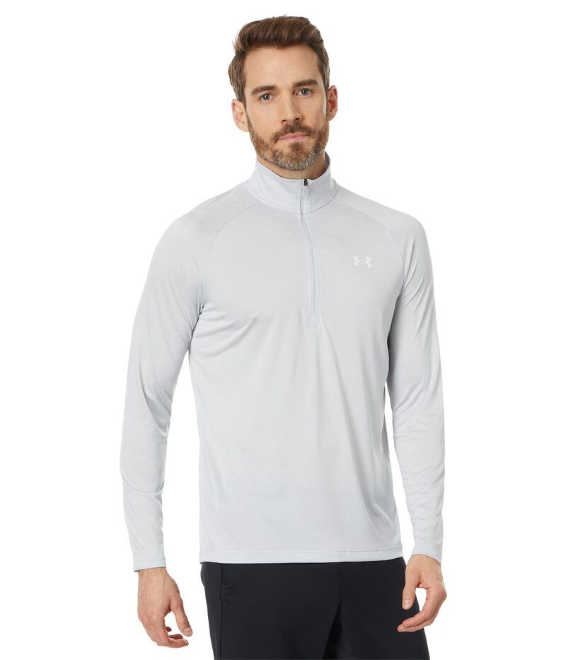 アンダーアーマー メンズ トップス シャツ Under Armour UA Tech 12 Zip Halo GrayWhite ホワイト