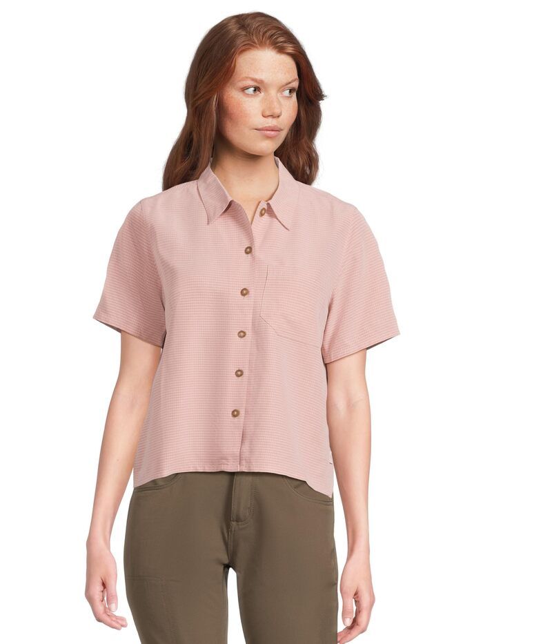 ロイヤルロビンズ レディース トップス シャツ Royal Robbins Desert Pucker Short Sleeve Quartz