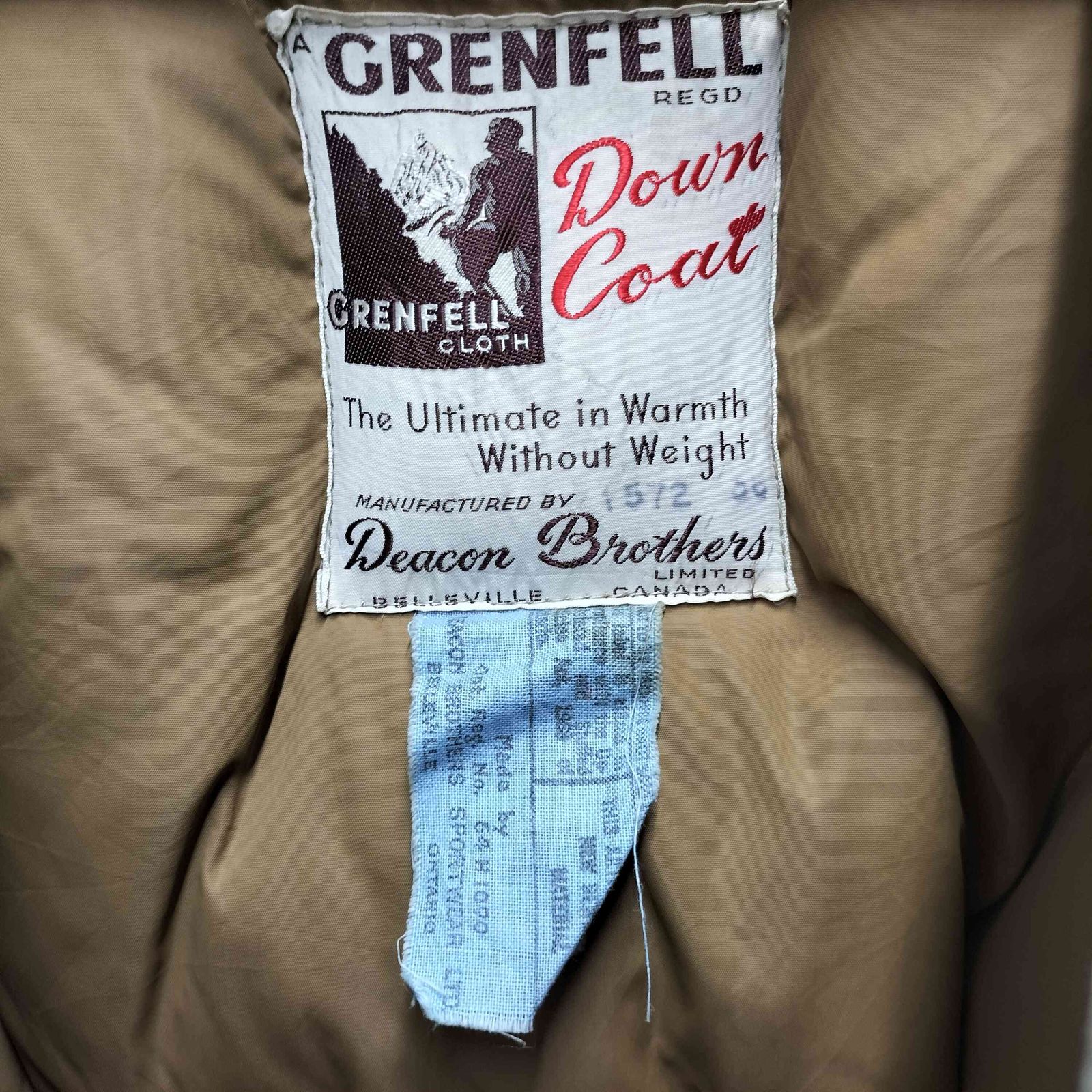 グレンフェル GRENFELL 50-60S 山タグ 英国 ユーロ 襟コーデュロイ