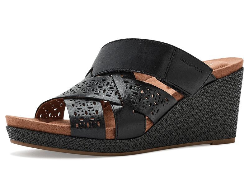 ロックポート レディース シューズ サンダル Rockport Britta Black Leather ブラック