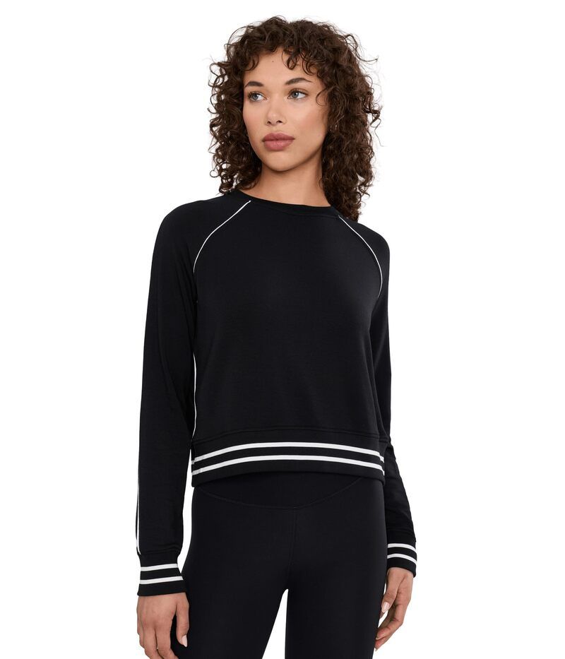 スピリッツフィフティファイブ レディース アウター パーカー・スウェット シャツ フリース Splits59 Brooks Fleece Sweatshirt with Stripe BlackWhi 22,578円