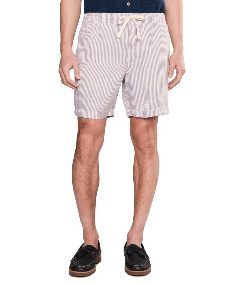 ヴァインヤードヴァインズ メンズ ボトムス ハーフパンツ・ショーツ ショートパンツ リネン Vineyard Vines 7 Surfside PullOn Linen Shorts Khaki St