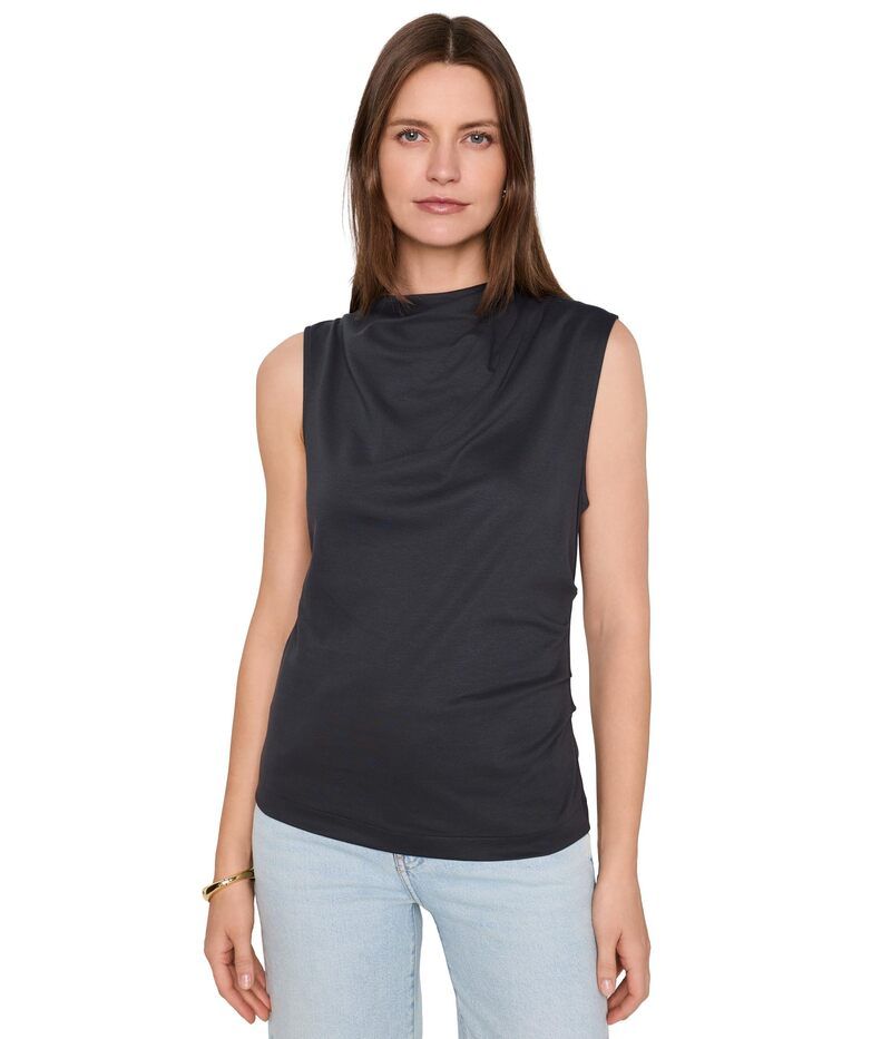 ヴィンス レディース トップス シャツ ドレープ ノースリーブ Vince Sleeveless Draped Top Ink