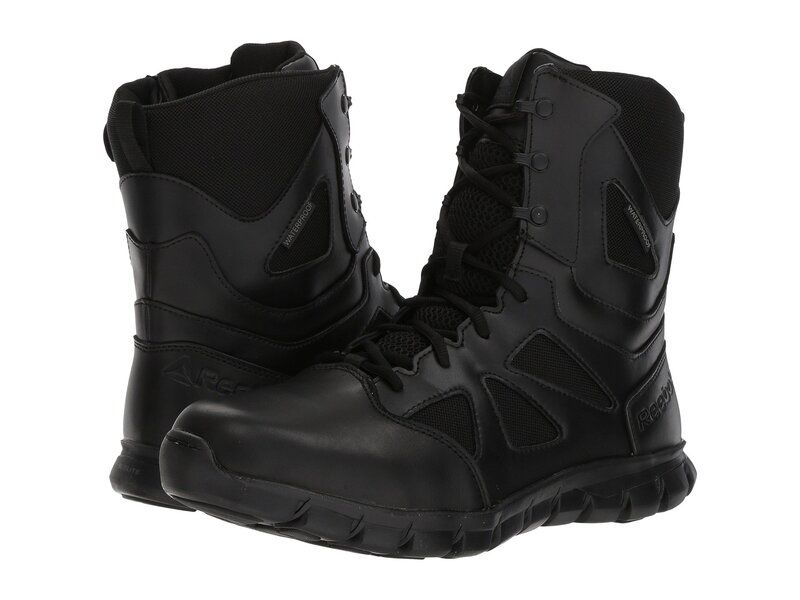 リーボック メンズ シューズ ブーツ・レインブーツ Reebok Work Sublite Cushion Tactical 8 Boot WP Black ブラック