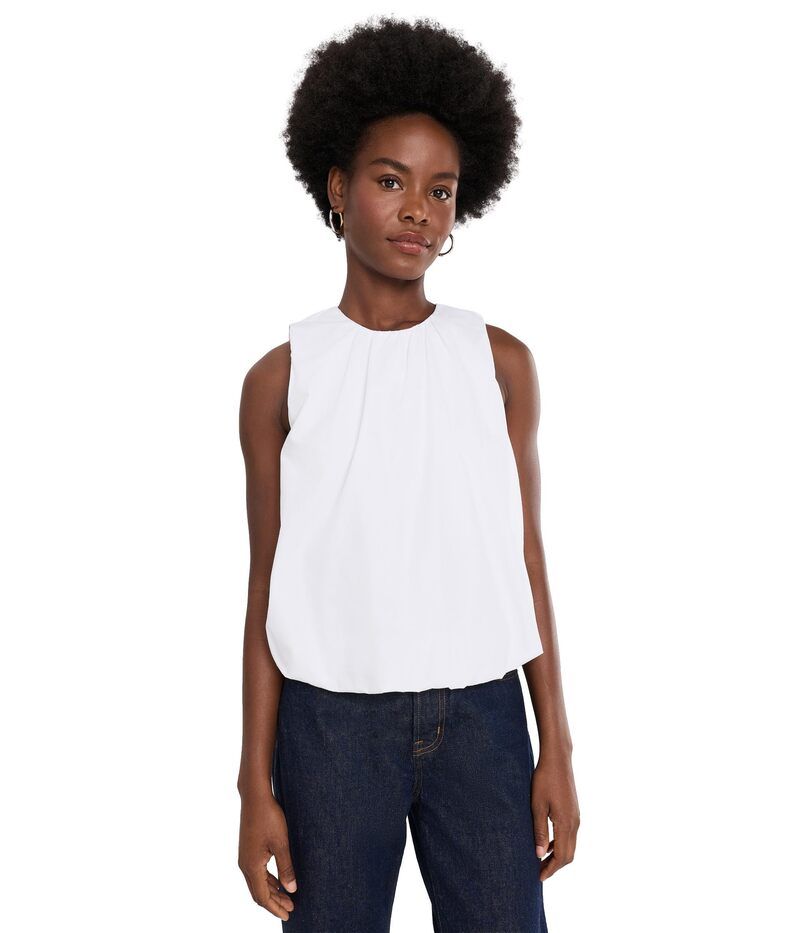 セセ レディース トップス シャツ ノースリーブ Cece Sleeveless Bubble Top Ultra White ホワイト