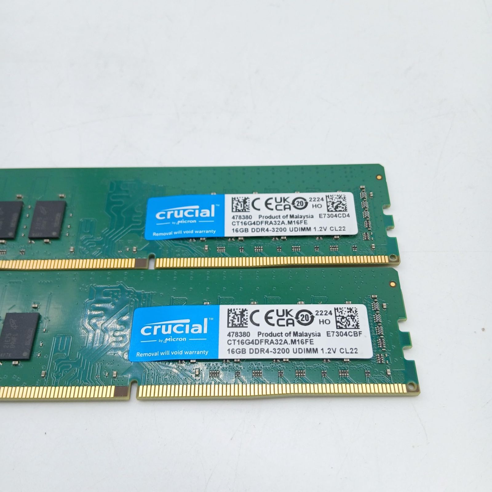 Crucial 32GB DDR4 3200MHz メモリ 中古動作品 - メルカリ
