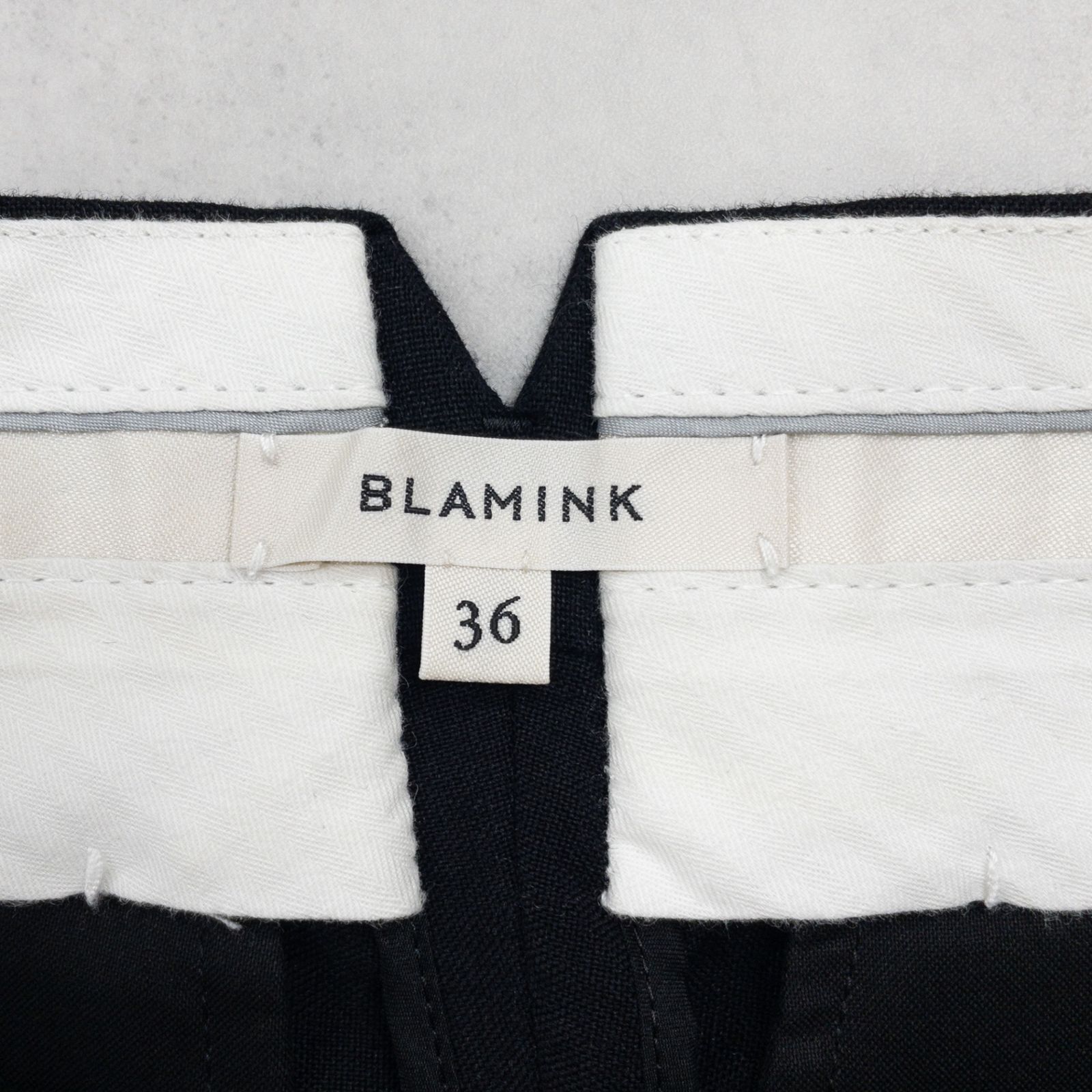 BLAMINK ブラミンク パンツ スラックス センタープレス タック