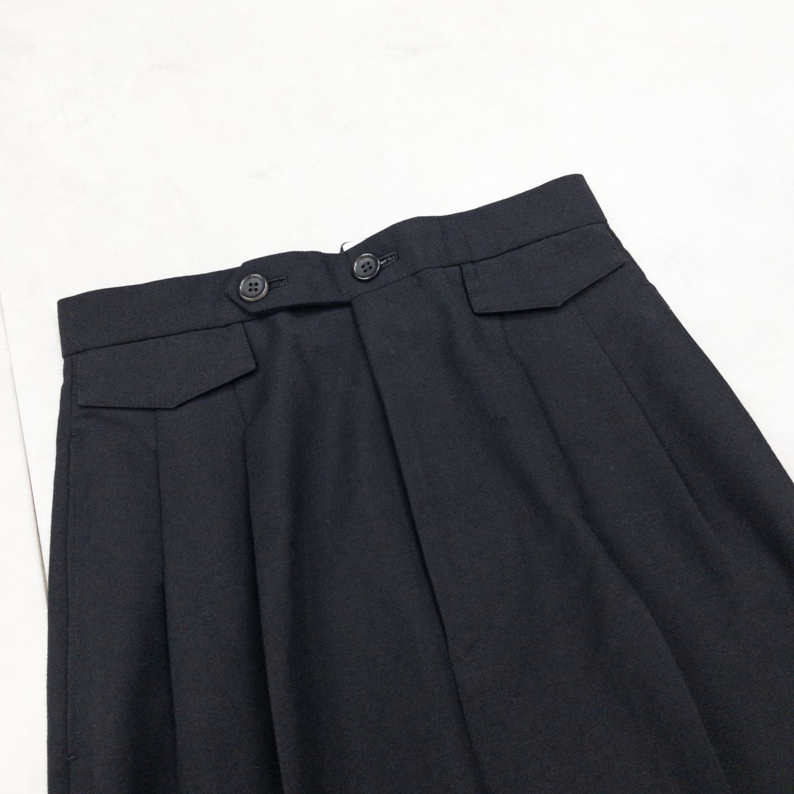 BLAMINK ブラミンク パンツ スラックス センタープレス タック