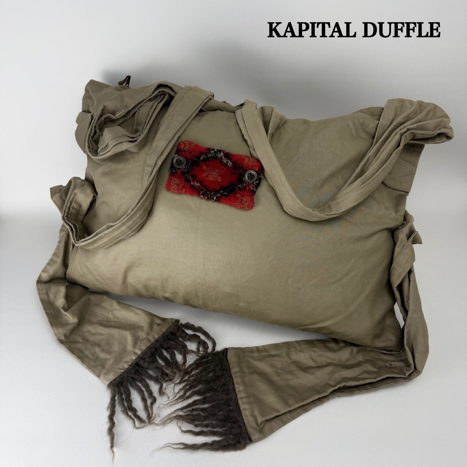 KAPITAL DUFFLE archive double strap shoulder bag キャピタル