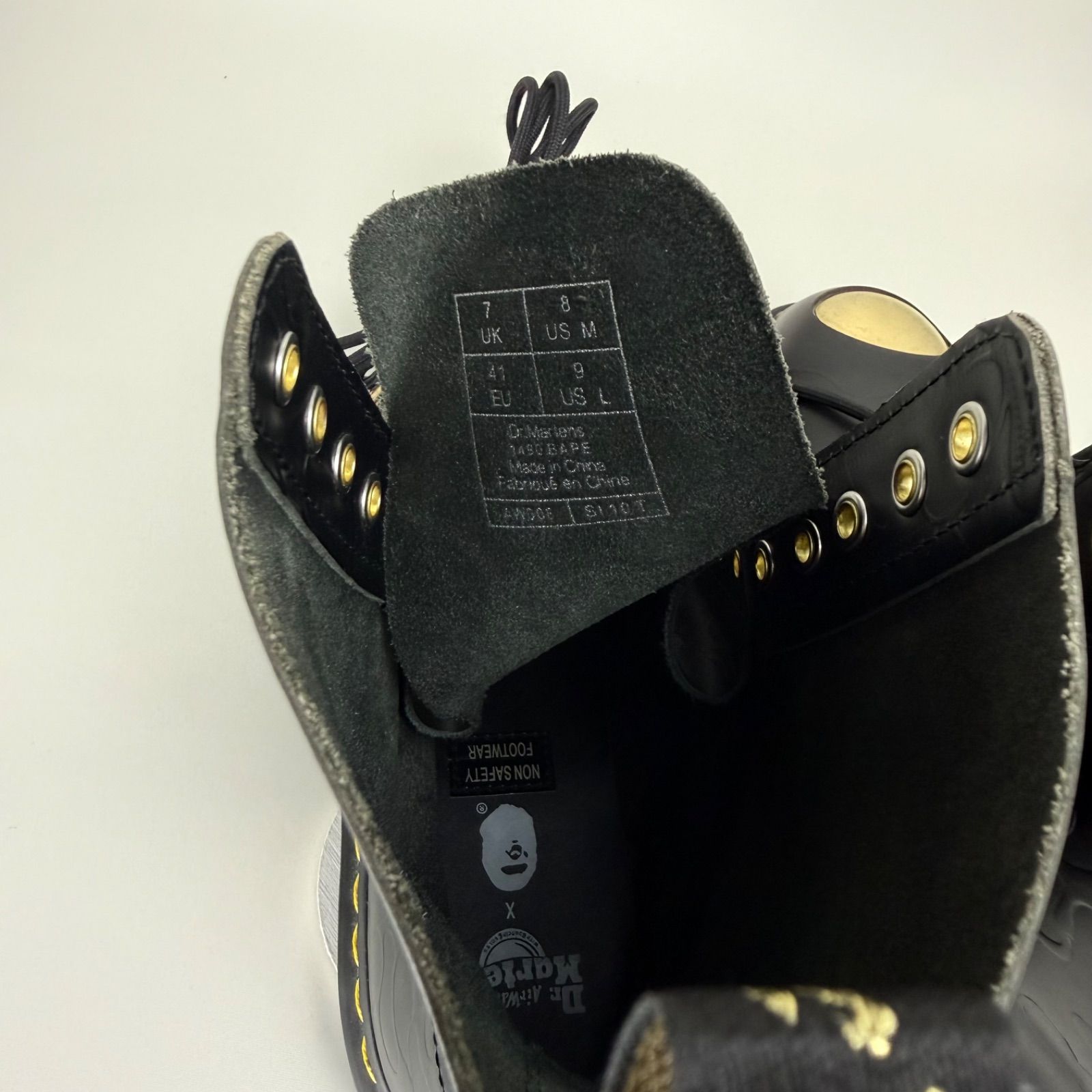 Dr.Martens × A BATHING APE 2018 archive ABC 10 HOLE STEEL TOE CAP UK7 BAPE 1490 ドクターマーチン アベイシングエイプ 10ホール ブーツ スチールトゥ 迷彩型押 NIGO 裏原 Dr.Martens × A BATHING APE 2018 archive ABC 10 HOLE STEEL TOE CAP UK7 BAPE 1490 ドクターマーチン アベイシングエイプ 10ホール ブーツ スチールトゥ 迷彩型押 NIGO 裏原