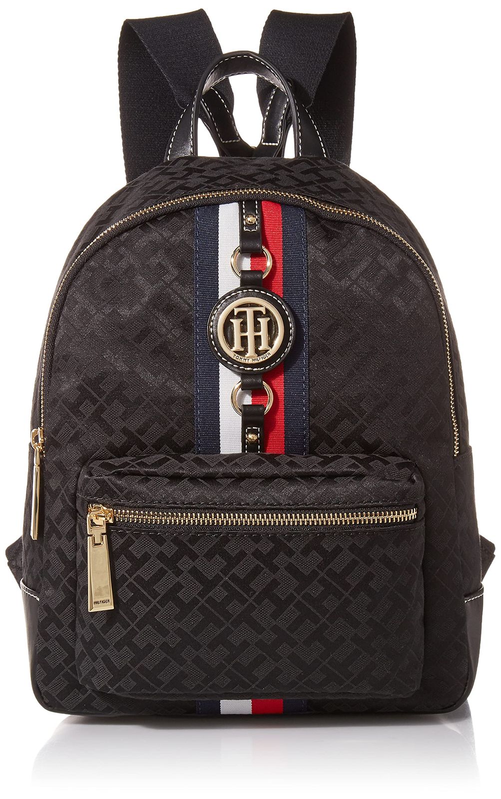 Tommy Hilfiger レディース Jaden バックパック, ブラック調。, One Size, Jaden ミニバックパック 財布