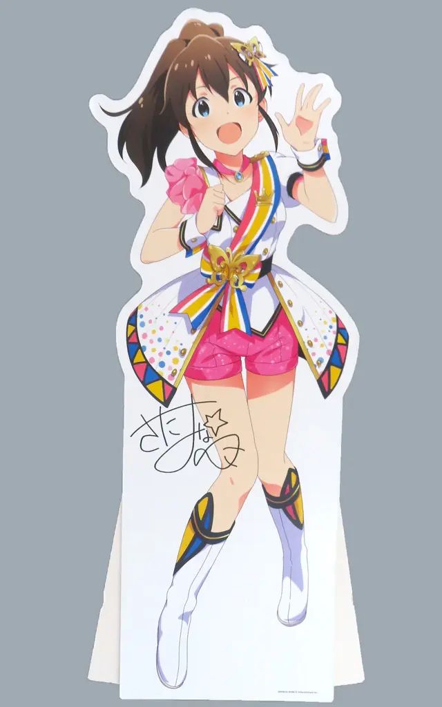 【中古】ポップスタンド・パネル大サイズ 佐竹美奈子(サイン入りver.) 等身大パネル ヌーベル・トリコロールver. 「THE IDOLM＠STER MILLION LIVE! THEATER DAYS 1st anniversary in AKIHABAR