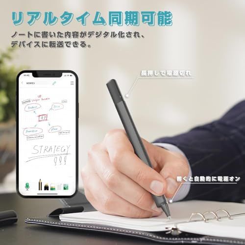 NEWYES sync pen 4 電子ノート スマートペン AI文字起こし マインドマップ 翻訳 手書きメモ即デジタル化 電子メモパッド インク消せる 電子メモ 73言語対応 OCRデジペン 電子ペーパー 保存機能付き 電子メモパッド 録音 615c3d56