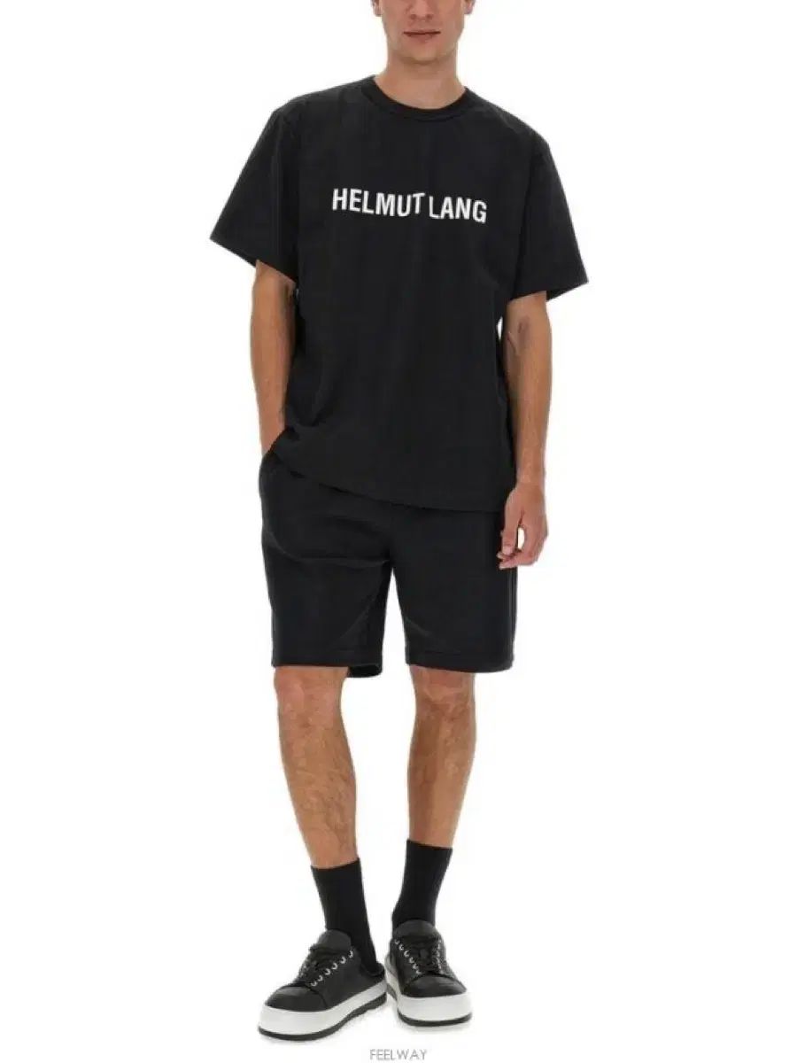 L ヘルムート・ラング ロゴ Classic 半袖 Tシャツ