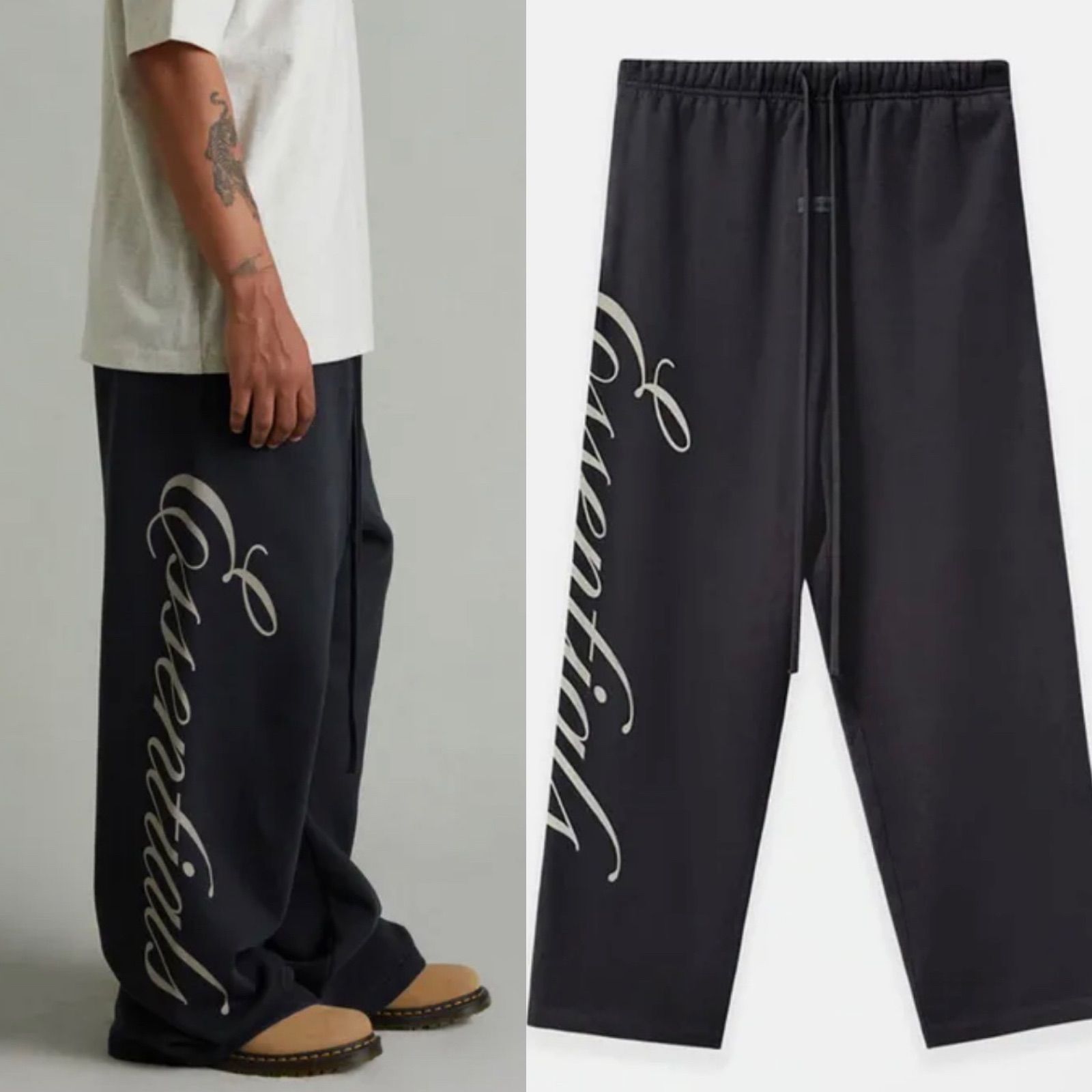 ☆ FEAR OF GOD ☆ FOG ESSENTIALS ロゴ バギー スウェットパンツ XS