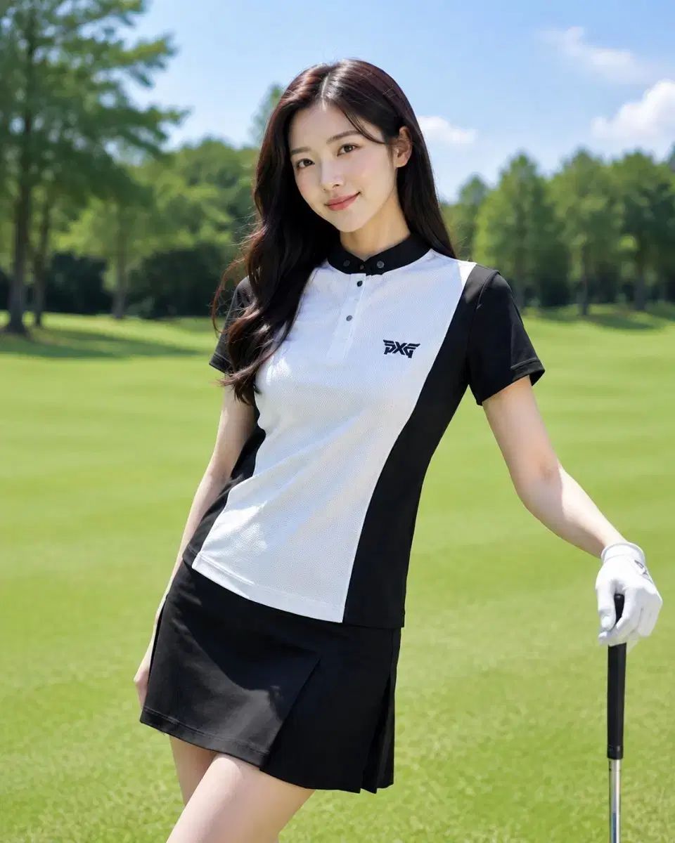 正規品 PXG ゴルフ レディース サイドブロック 半袖 KARA Tシャツ S 9,480円
