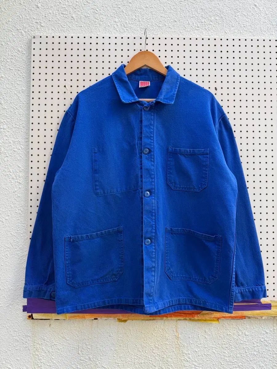 1990年代 ERGOS NATURAL WASHED ヴィンテージ フレンチワークジャケット 11,663円