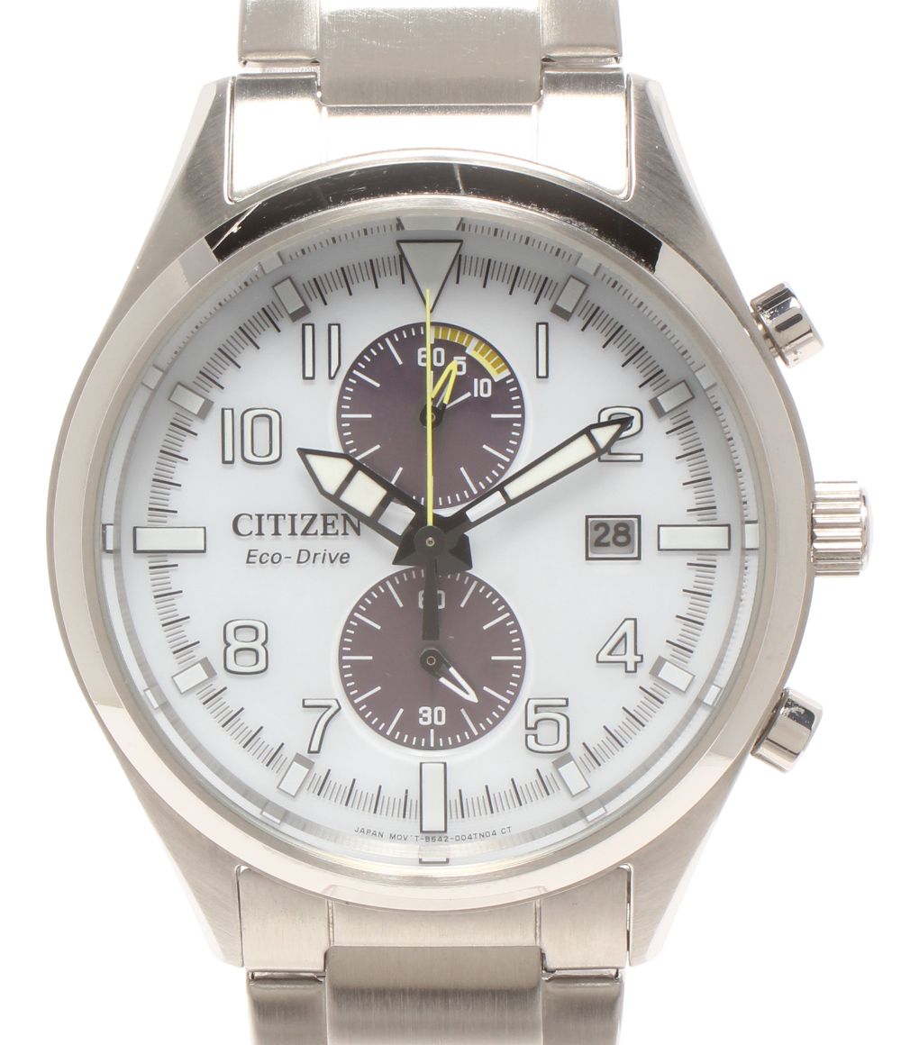 美品 シチズン 腕時計 エコドライブ CA7028-81A ソーラー ホワイト メンズ CITIZEN 12,669円