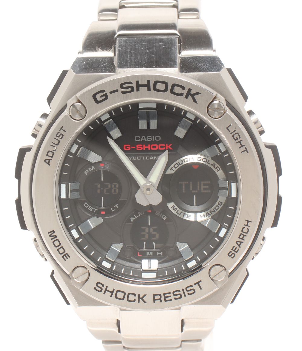 カシオ 腕時計 Gスチール G-STEEL 電波ソーラー G-SHOCK GST-W110D ソーラー ブラック メンズ CASIO