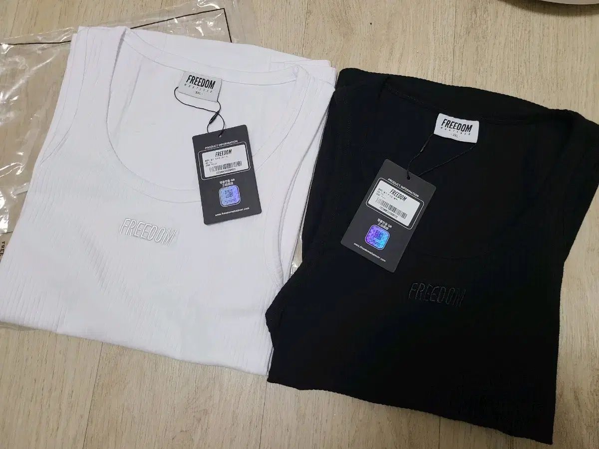 (新品)FREEDOM ゴージ ノースリーブ ブラック&白 3xl まとめ 出品