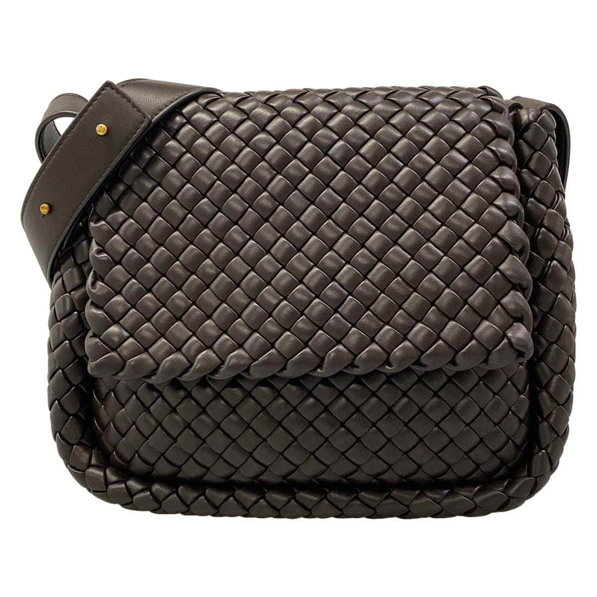 BOTTEGA VENETA(ボッテガヴェネタ) ショルダーバッグ コブル ショルダーバッグ ダークブラウン レザー