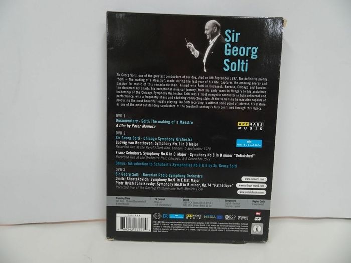 ☆DVD【SOLTI / BEETHOVEN1,SCHUBERT6＆8 ETC/ゲオルク・ショルティ