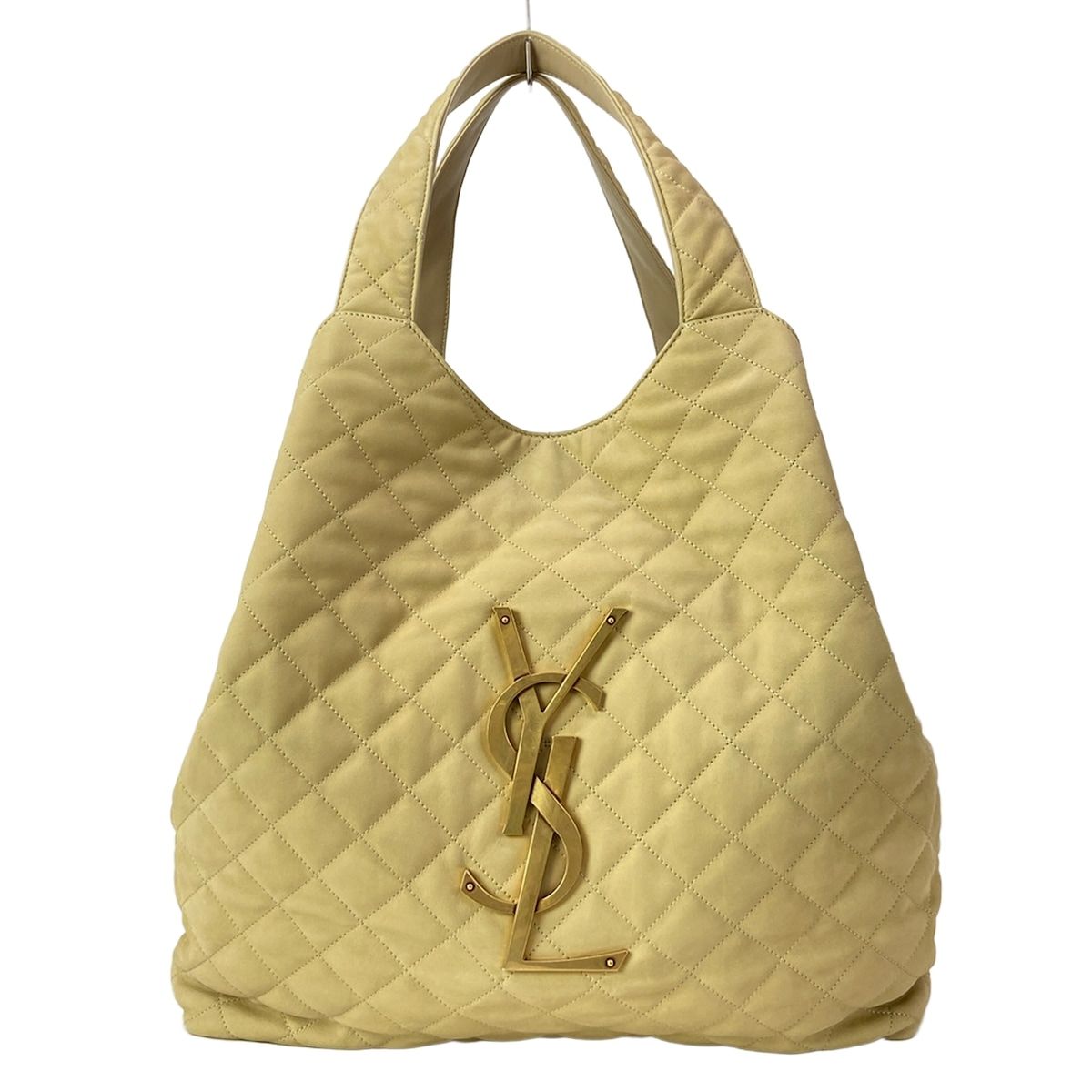 SAINT LAURENT PARIS(サンローランパリ) トートバッグ イカール マキシ ショッピングバッグ 698651 ベージュ キルティング