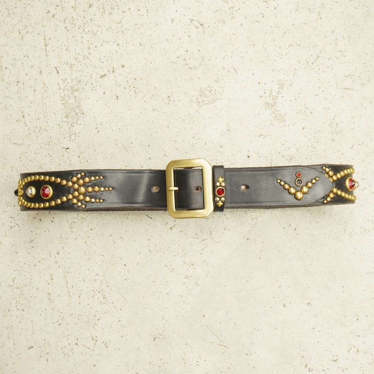 定番 美品 CUSHMANクッシュマン 40mm Single Pin Studs Belt シングル