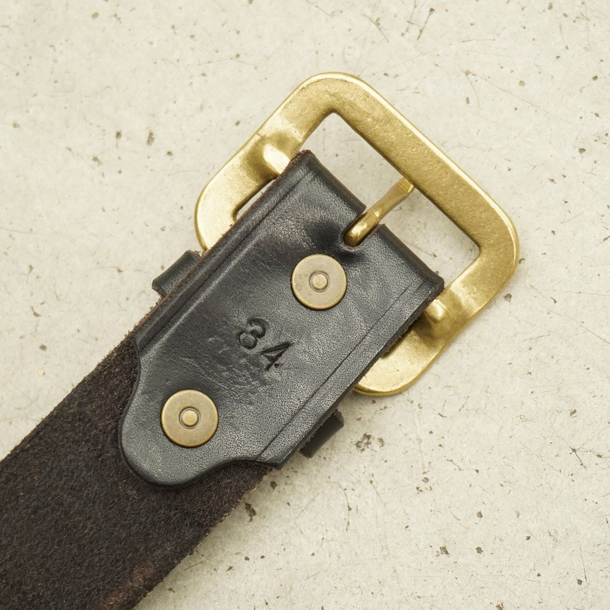 定番 美品 CUSHMANクッシュマン 40mm Single Pin Studs Belt シングル