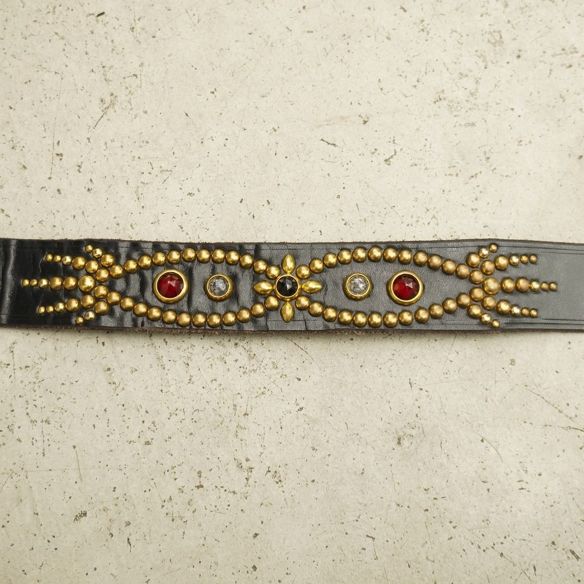 定番 美品 CUSHMANクッシュマン 40mm Single Pin Studs Belt シングル