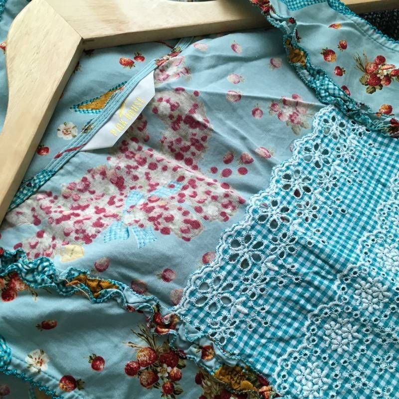 ピンクハウス ギンガムうさぎ ワンピース ピコフリル 美品 極美品 PINK HOUSE（ピンクハウス）ギンガムうさぎ プリント