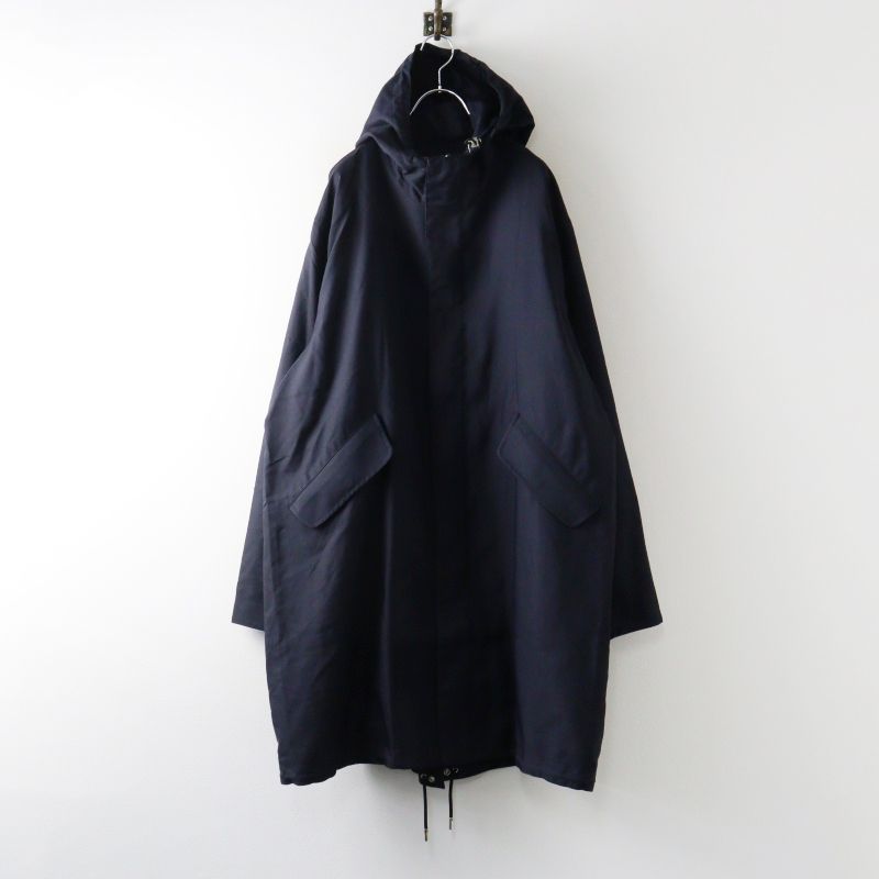 メンズ イタリア製 JPタグ 2020SS ディオール オム DIOR HOMME テクニカルコットン モッズコート 52//ネイビー 上着■【2400015090351】
