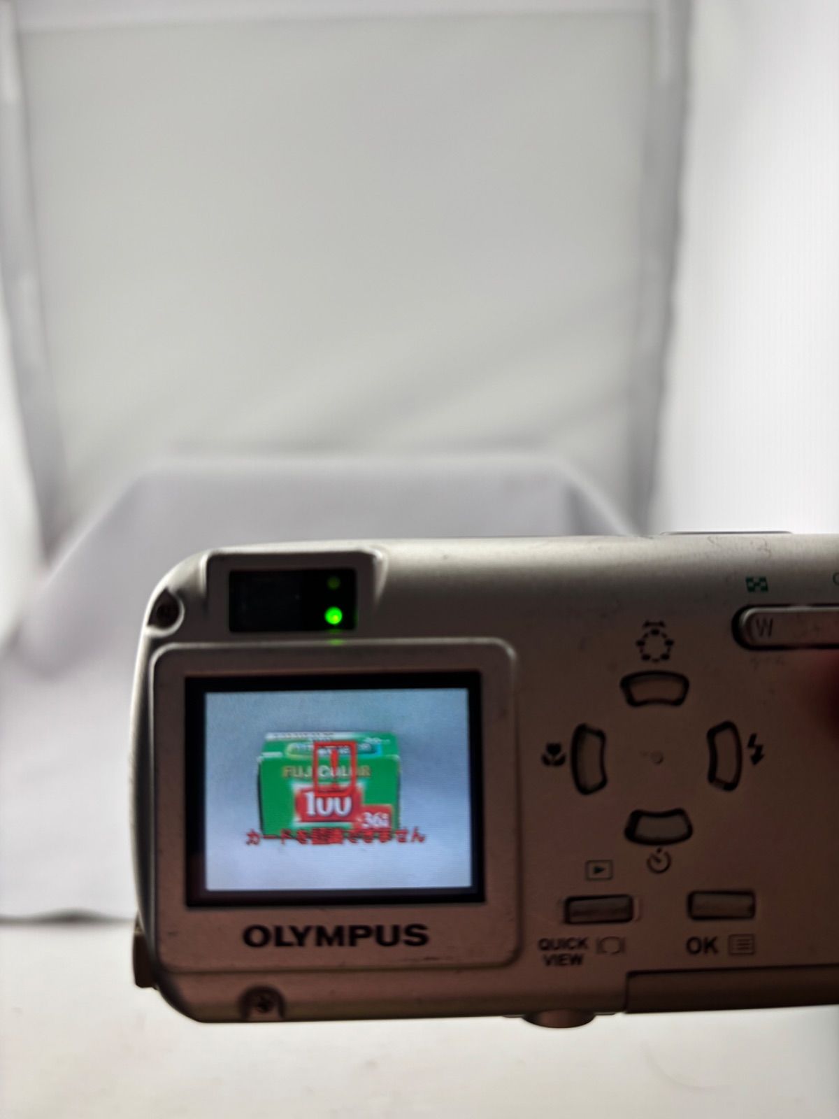 2119【動作確認済み】 OLYMPUS μ-15 DIGITAL シルバー オリンパス