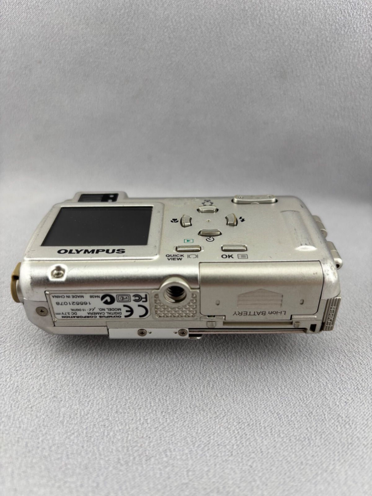 2119【動作確認済み】 OLYMPUS μ-15 DIGITAL シルバー オリンパス