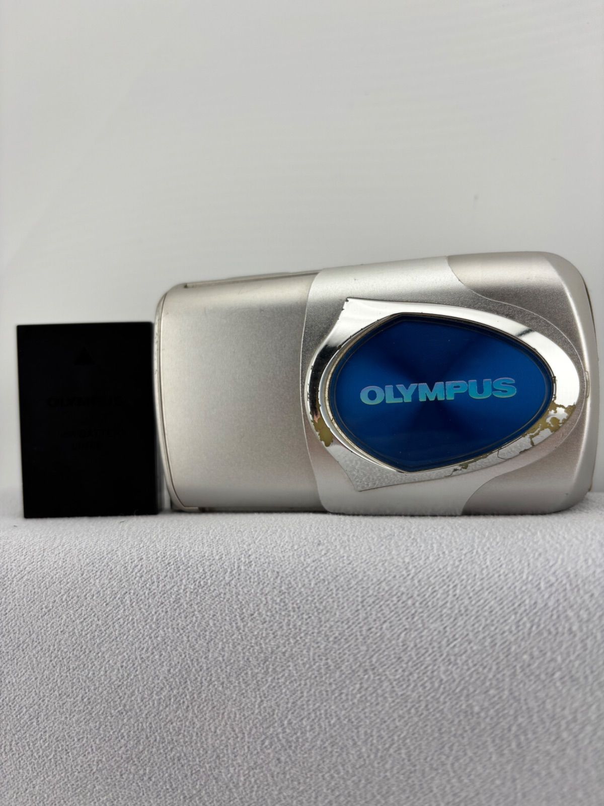 2119【動作確認済み】 OLYMPUS μ-15 DIGITAL シルバー オリンパス