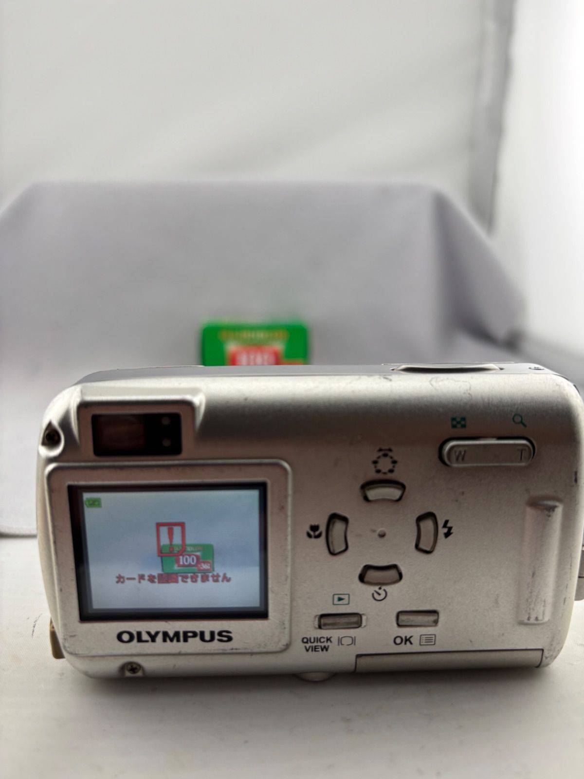 2119【動作確認済み】 OLYMPUS μ-15 DIGITAL シルバー オリンパス