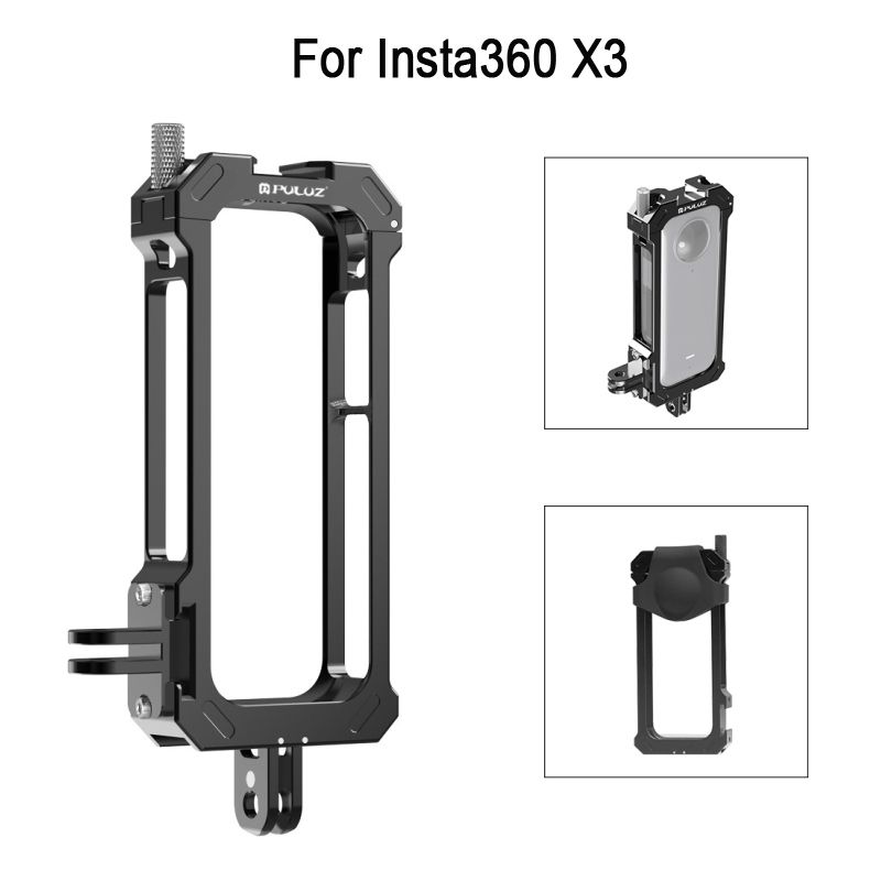 PULUZ Insta360 X3/X4 用 メタルケージリグハウジング