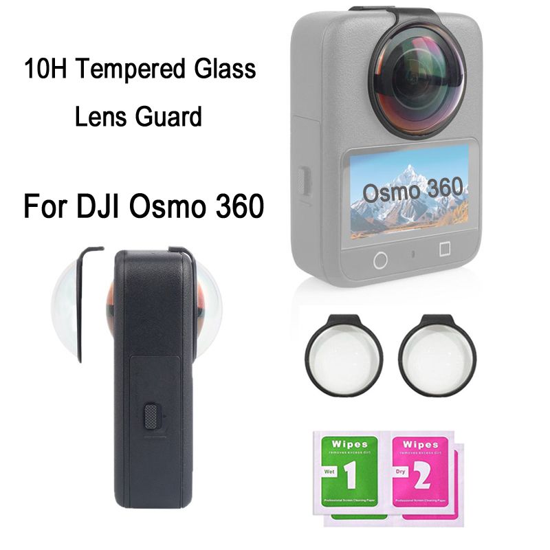 DJI Osmo 360 カメラ用 PULUZ 光学ガラスレンズカバー 10H