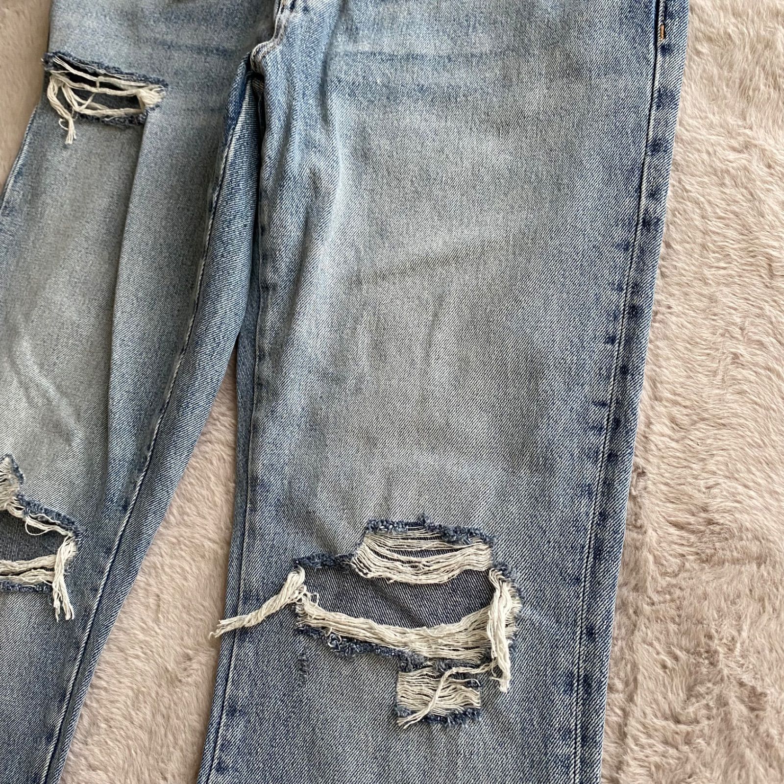 新品！ZARA×Disney ザラ ディズニー コラボ ダメージ加工 ブーツカット 