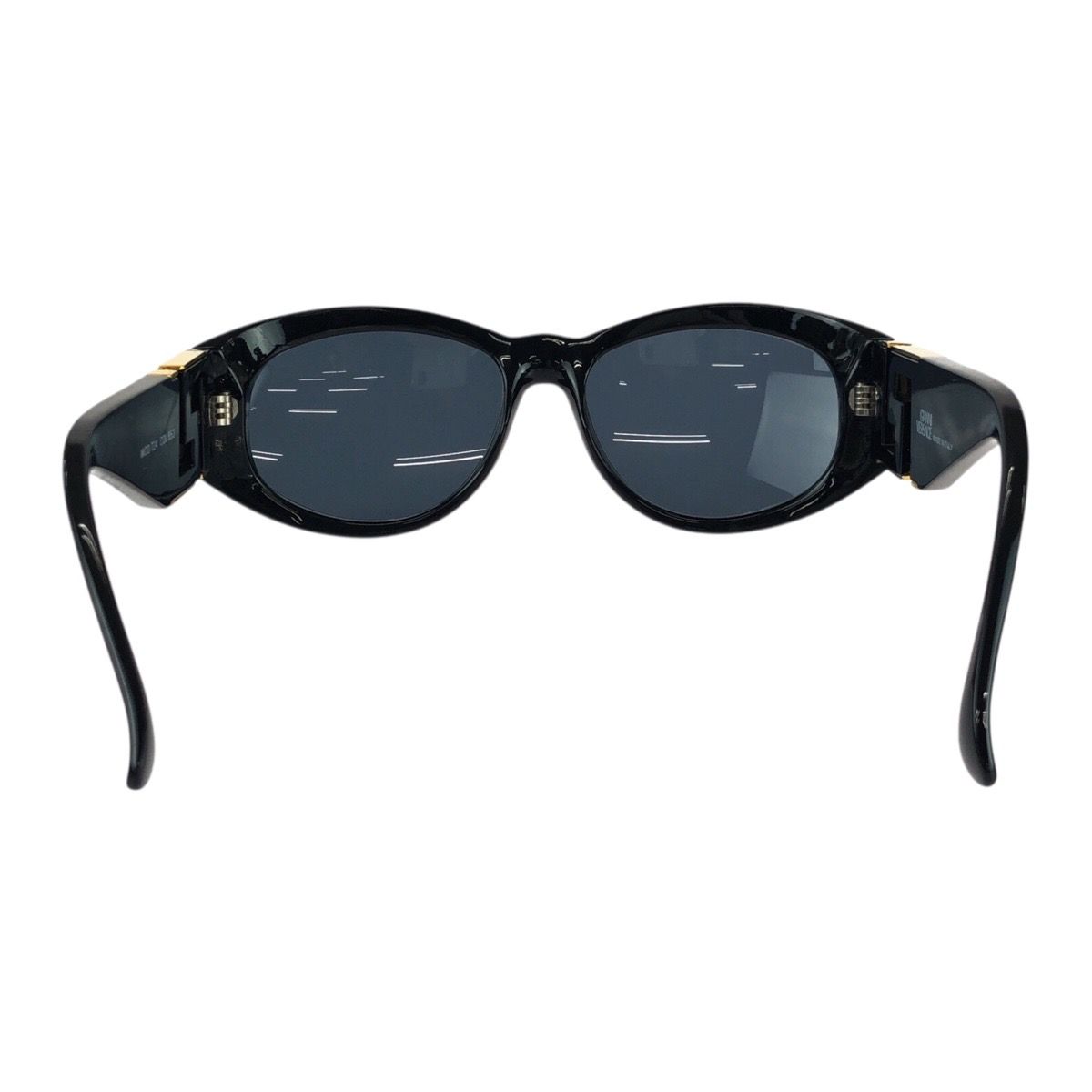美品 VERSACE ヴェルサーチ ヴィンテージ グレカ ブラック 黒 ゴールド