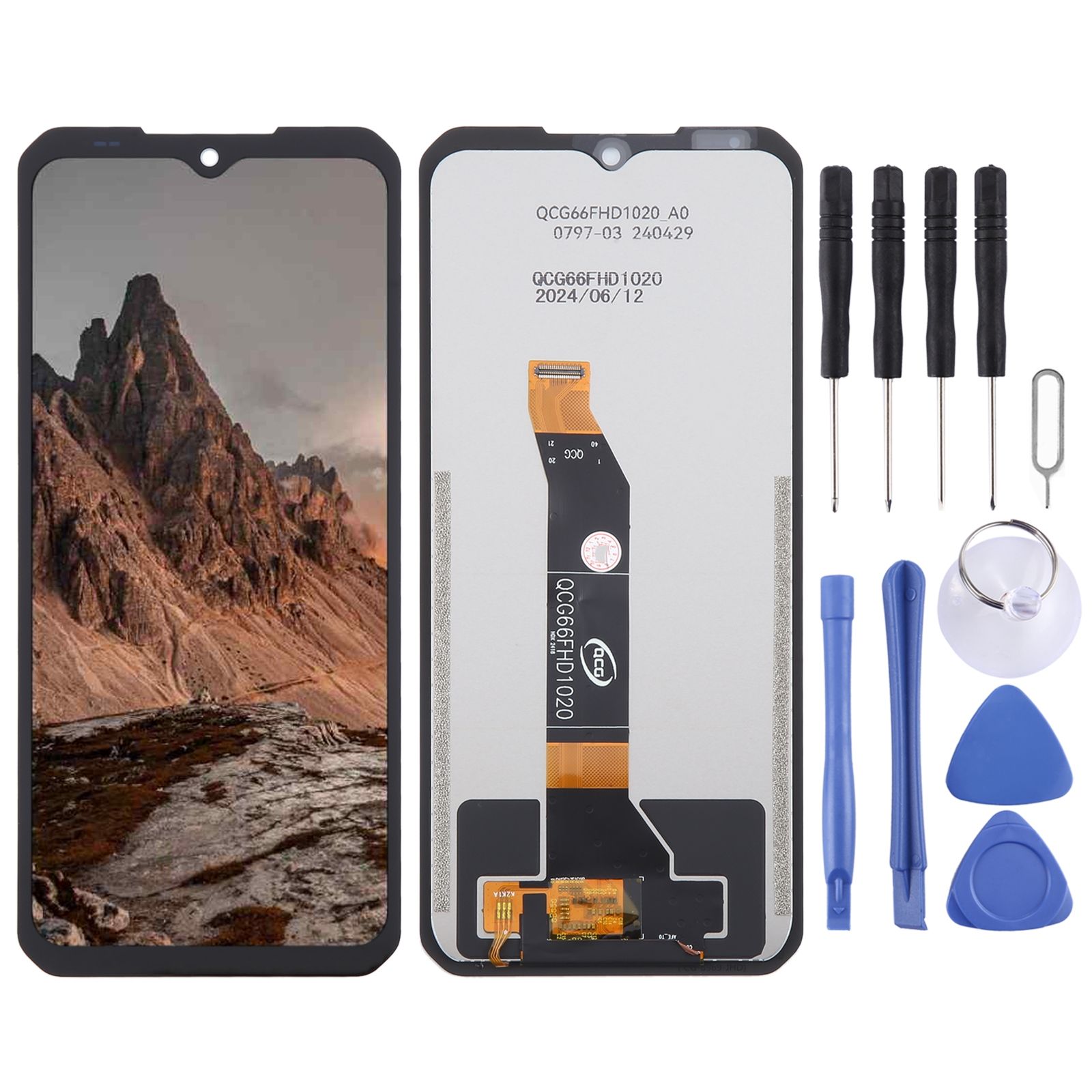 Doogee S110 用 液晶画面デジタイザ付き完全アセンブリ交換部品