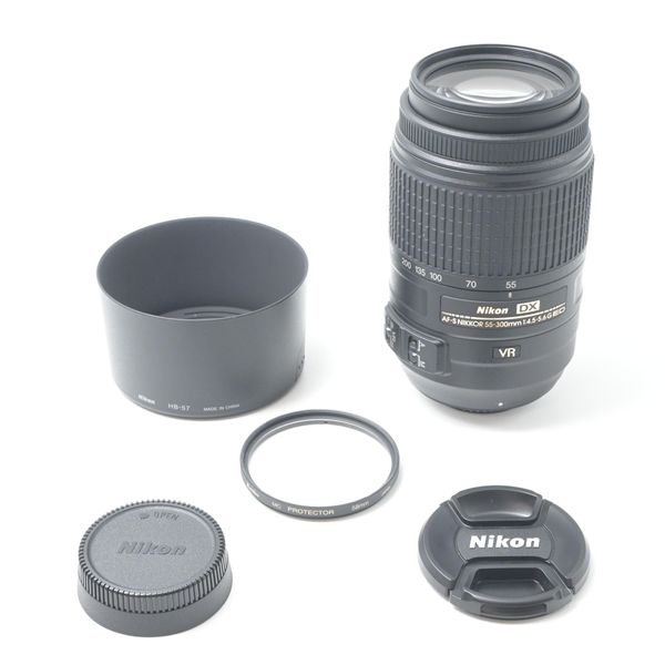 ニコン Nikon AF-S DX NIKKOR 55-300mm f/4.5-5.6G ED VR[美品B]