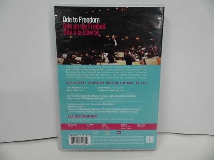 ☆DVD【Ode to Freedom Symphony No 9】バーンスタイン Leonard