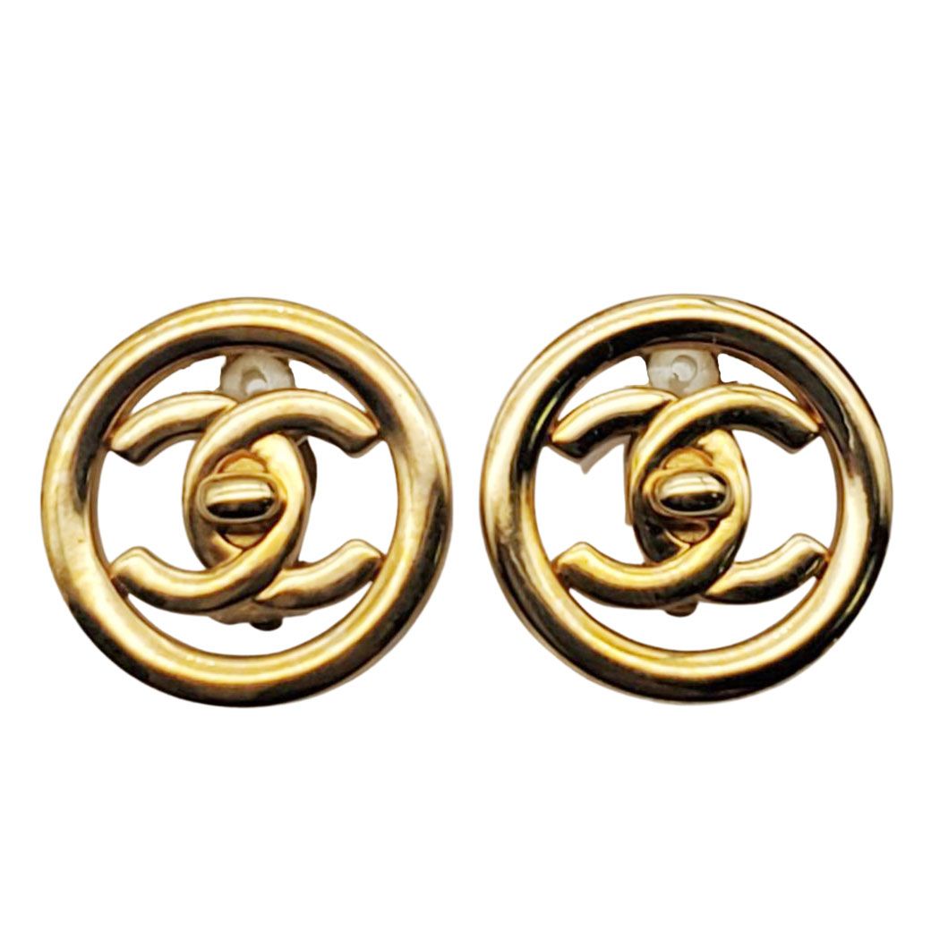 シャネル CHANEL イヤリング レディース ブランド GP ゴールド アクセサリー おしゃれ 両耳用 大ぶり ココマーク 97P刻印 【中古】