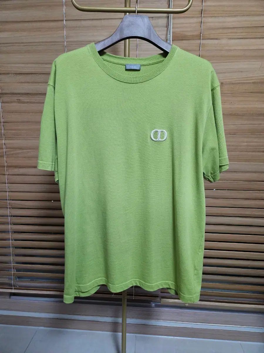 正規品/3XL/ほぼ新品 Dior CD アイコン 半袖 Tシャツ 蛍光 ライム色