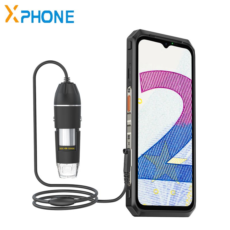 Ulefone 有線デジタル顕微鏡 50x-1000x倍率 調整可能LEDライト付き