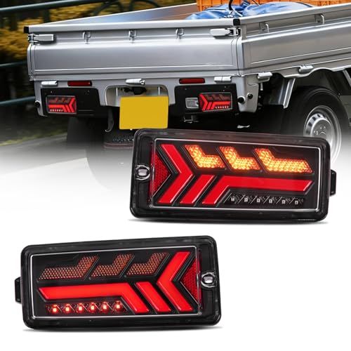 R★Culonハイゼット ジャンボ テールランプS500P S510P S500U S510U S500J S510J後期 ダイハツ LEDテールライト 流れるウインカー ハイフラー防止 2021年12月-UP (R3.12-UP)-透明レン c1b6b669