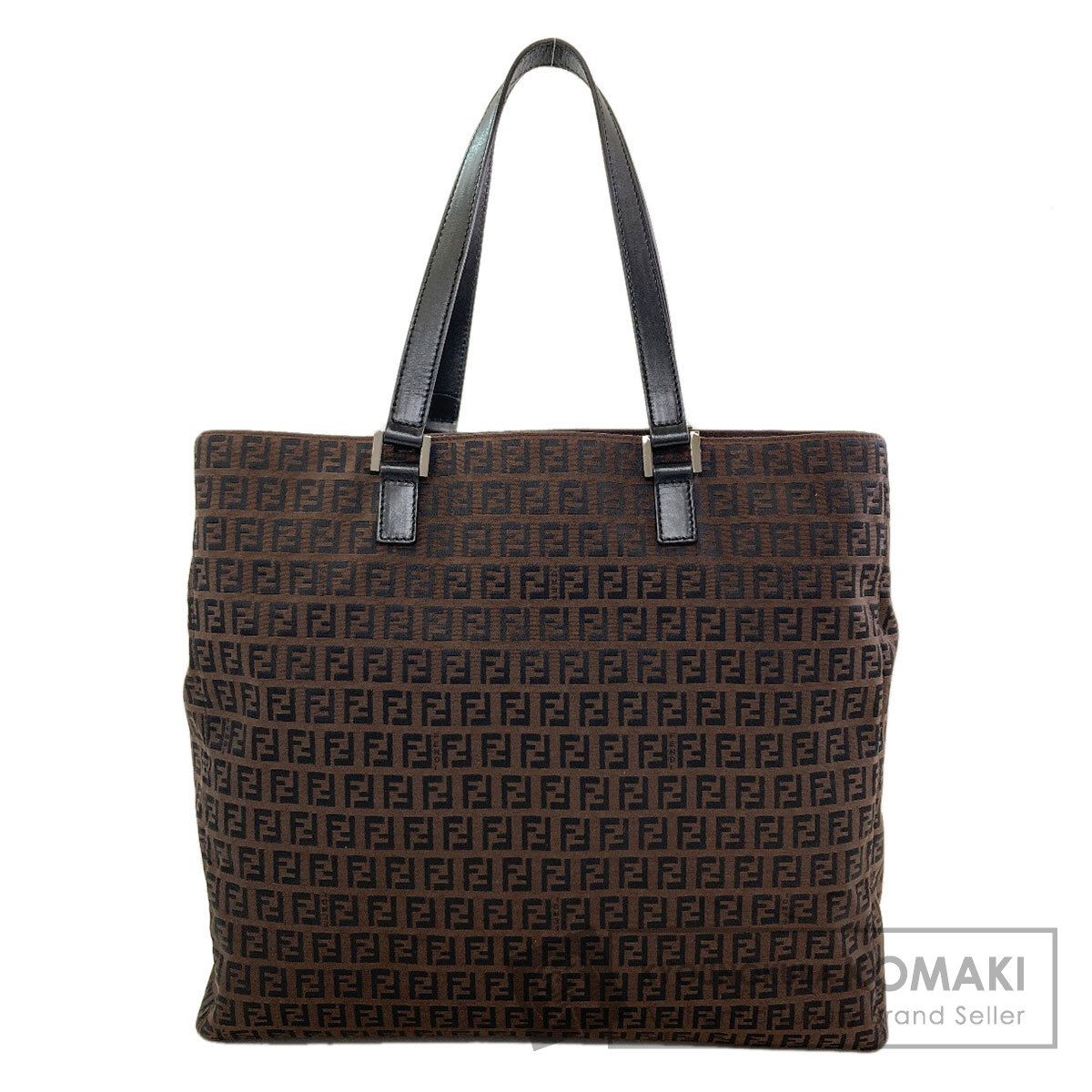 FENDI フェンディ ズッキーノ トートバッグ キャンバス レディース [中古]