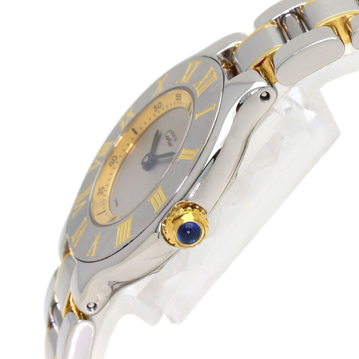 CARTIER カルティエ W10073R6 マスト21 SM 腕時計 SS SSxGP レディース