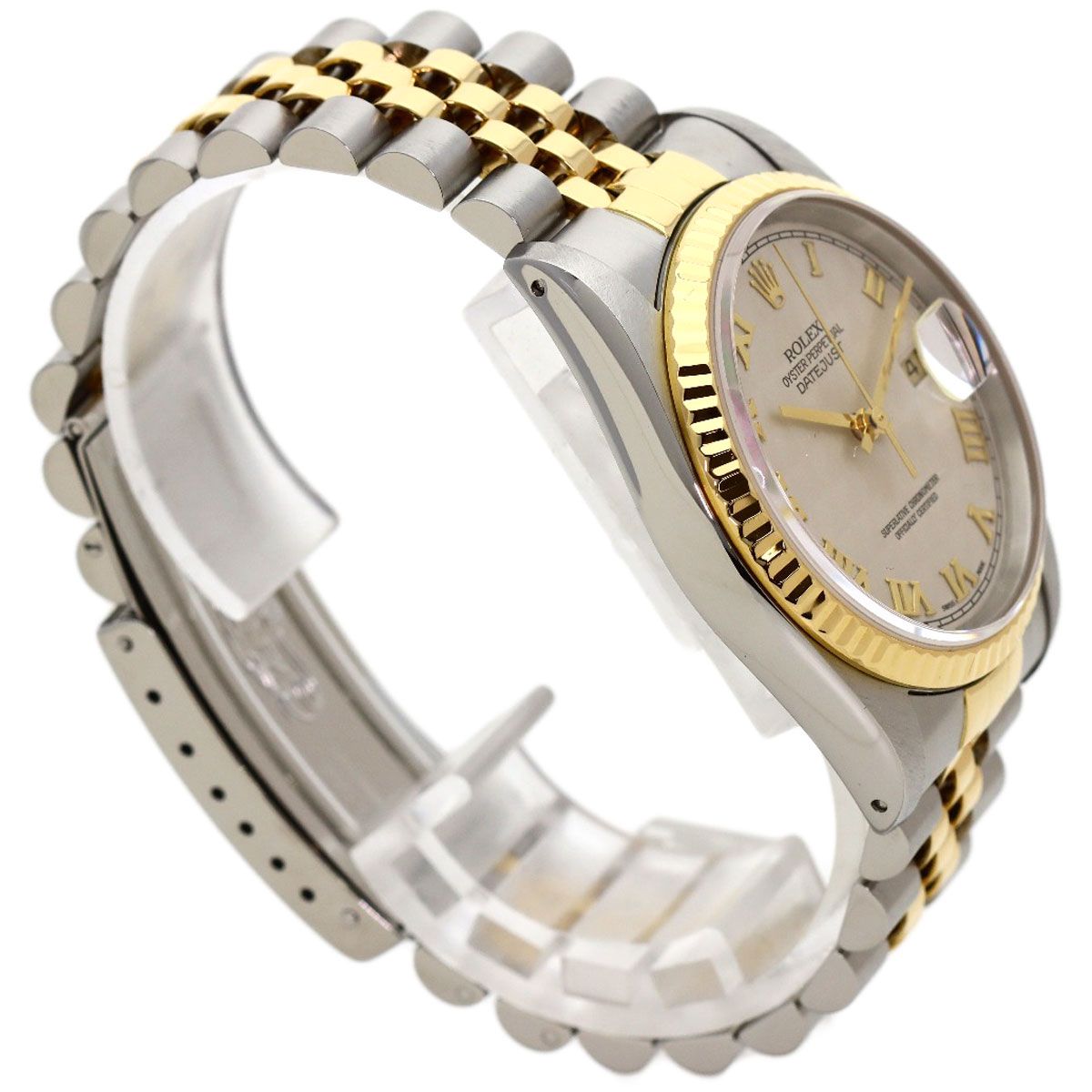 ROLEX ロレックス 16233 デイトジャスト ピラミッドローマン 腕時計 SS